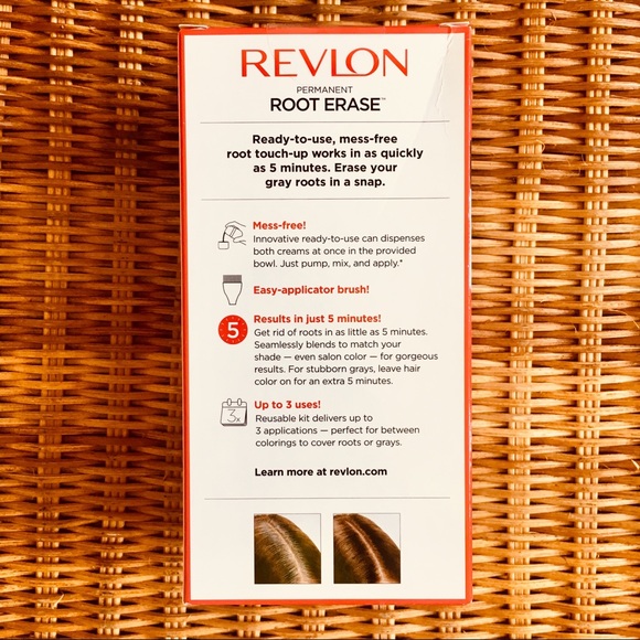 Revlon—Root Erase Hair Color (#4 Dark Brown) - Picture 2 of 4